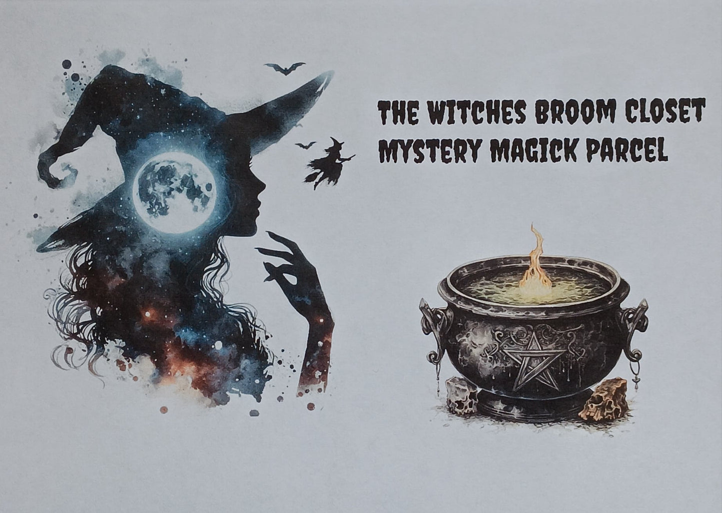001- Witch Boxes The Witches Broom Closet Mystery Witch Parcel (Small Box)