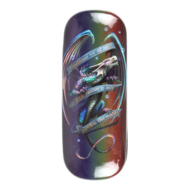 Witchy Accessories :Sometimes Dragon Eye Glass Case by Anne Stokes