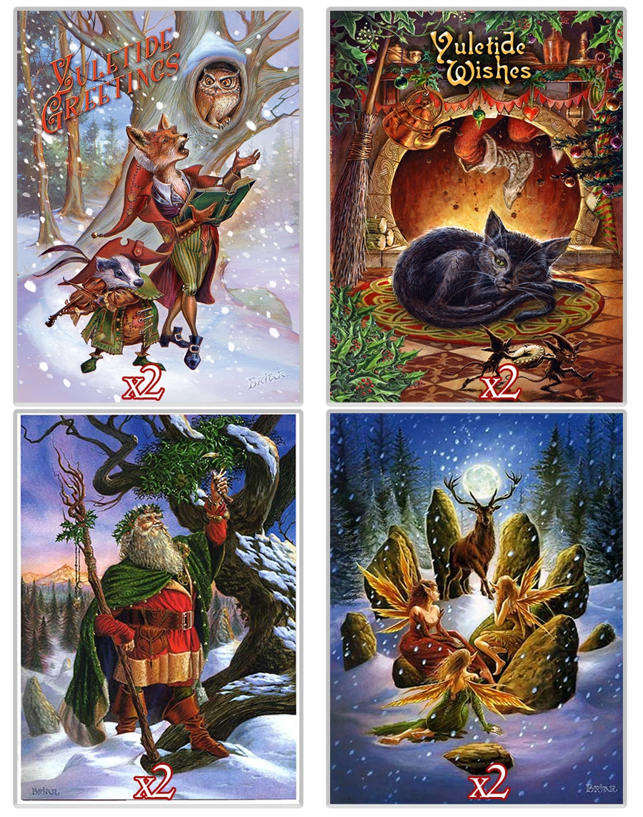 Holiday Card Sets: Briar Yule Card Multipack YULE