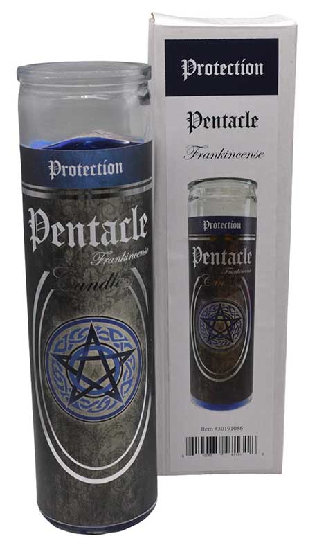Candles: 90 hr Pentacle (Frankincense) jar candle
