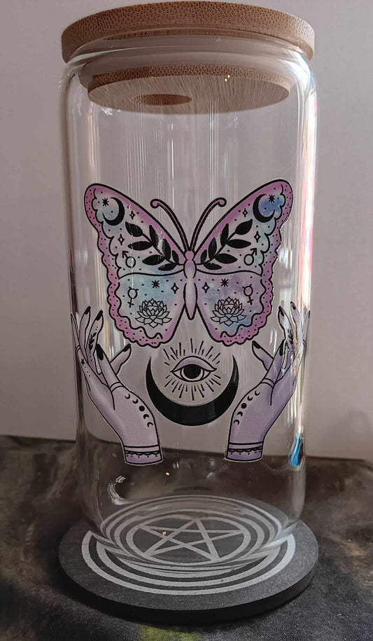 Drinkware Butterfly Magick Glass Tumbler
