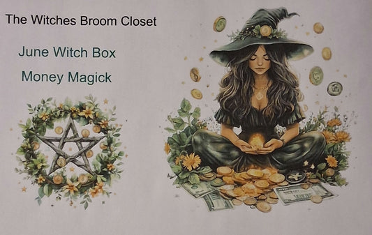 00-Witch Boxes: The Witches Broom Closet Mystery Witch Box JUNE 2026 Pre-order Themed (Money Magick)