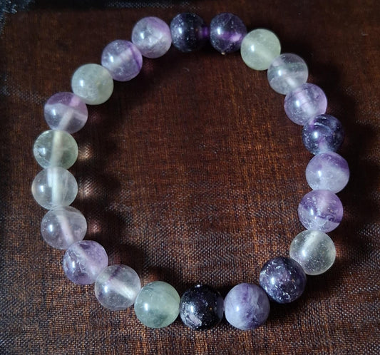 Crystals: Fluorite Crystal Braclet
