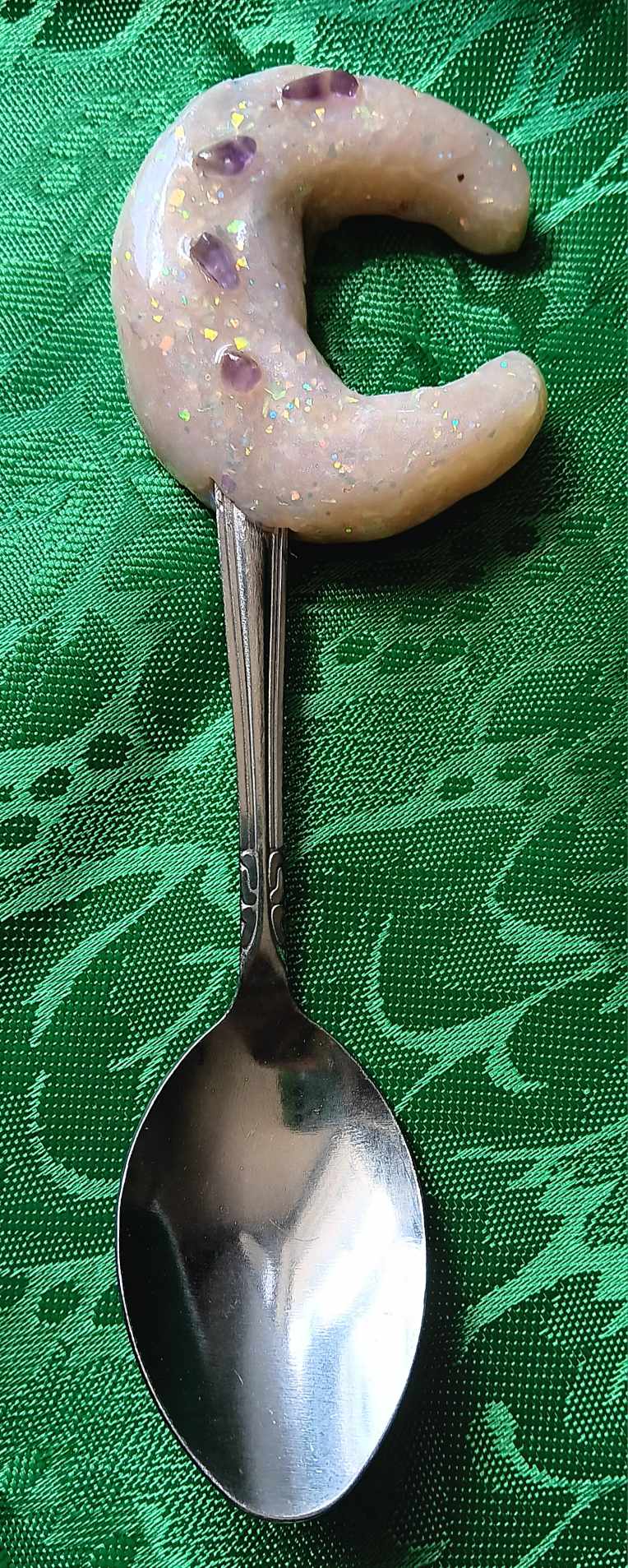 Magickal Spoons White Moon Witch Spoon