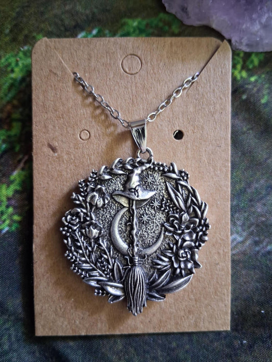 Witchy Jewelry: Witches Broom Amulet