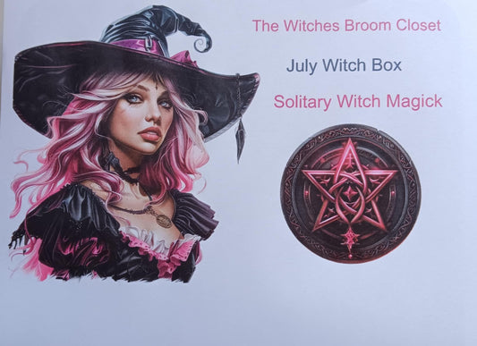 00-Witch Boxes The Witches Broom Closet Mystery Witch Box July Pre-order Themed (Solitary Witch Magick )