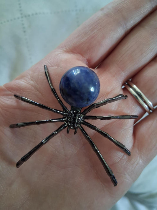 Crystals: Lapis lazuli Crystal Spider