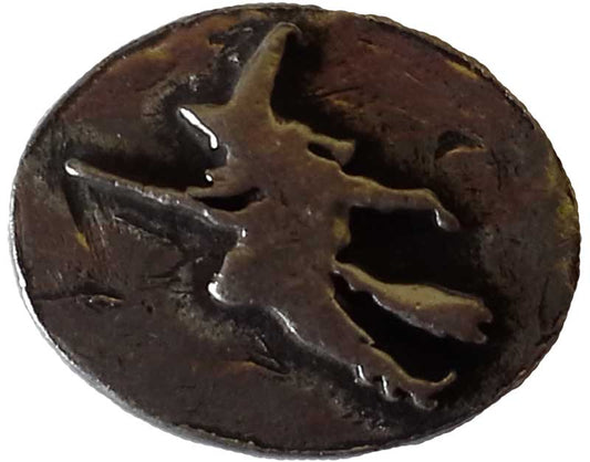 pocket stone: Witch on Broom