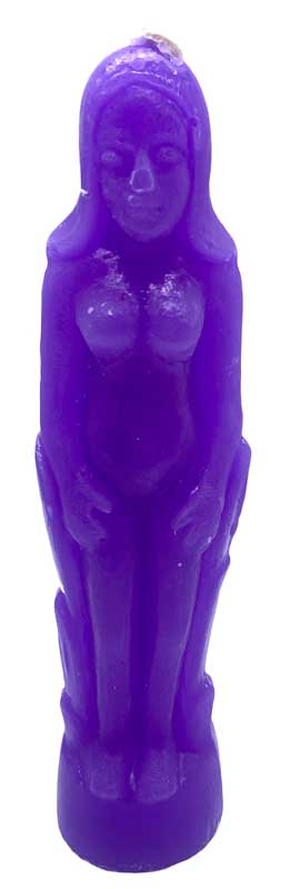 Candles: Purple Female candle 7"
