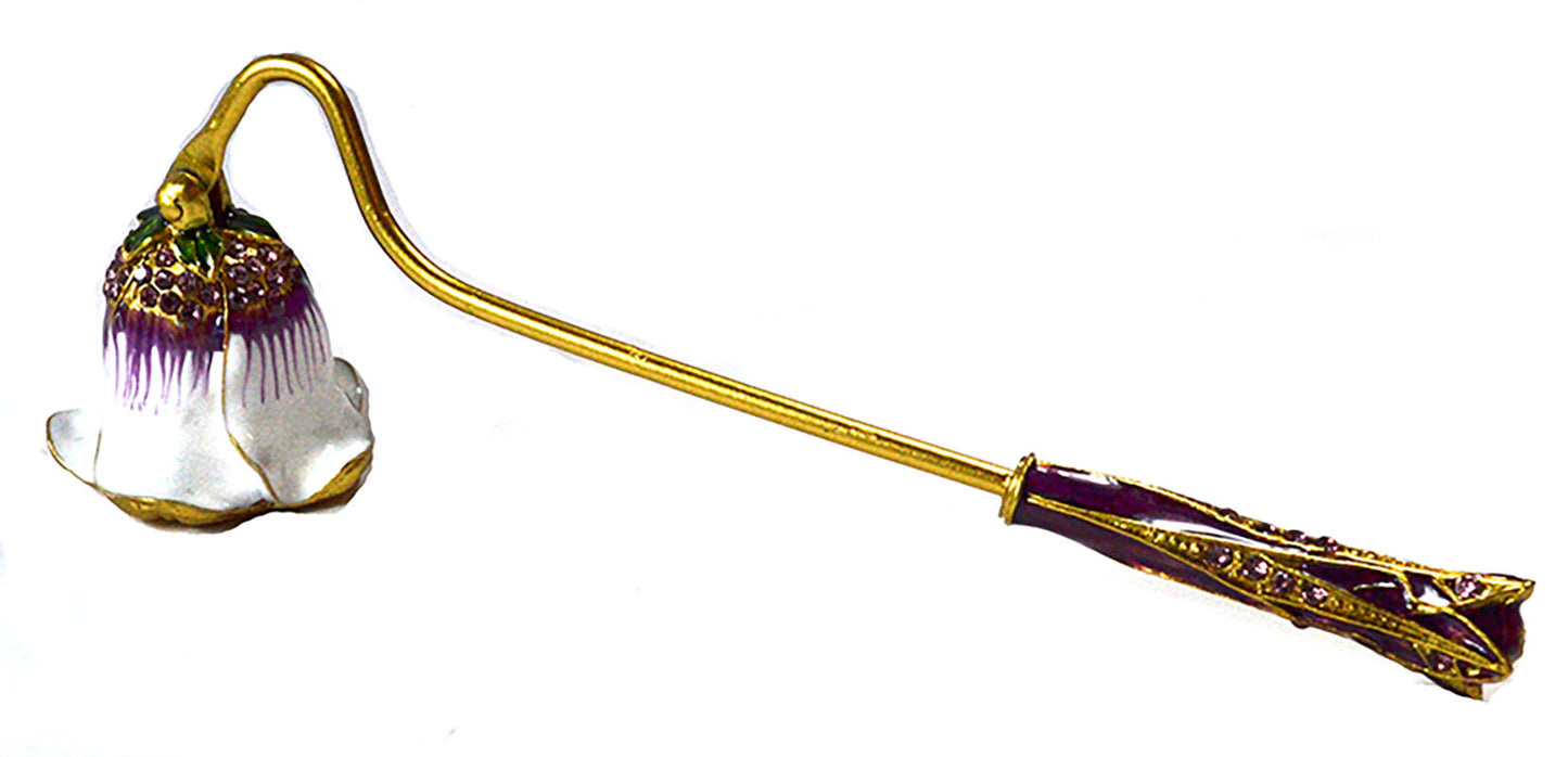 Home Decore: 7 1/2" Fancy Flower candle snuffer