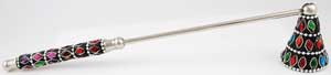 Home decor: Multi-Color Jeweled candle snuffer