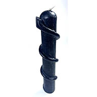 Candles: 8" Black Snake protection candle