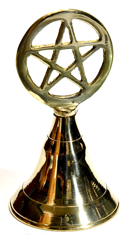 Altar supplies: 4" Pentagram brass bell