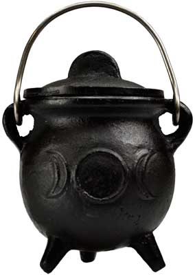 Caudron 3" Triple Moon cast iron w/ lid