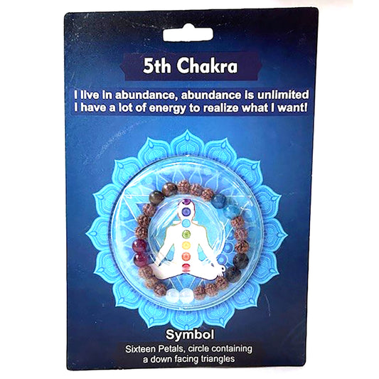 Witchy Jewelry 5th Chakra Rudraksha bracelet