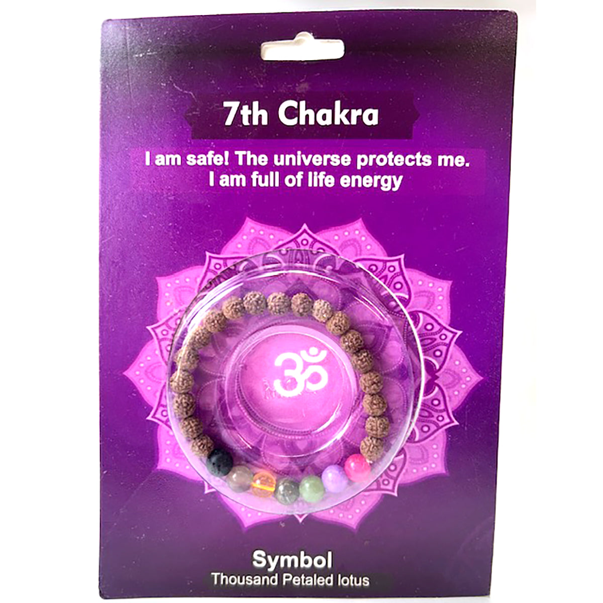 Witchy jewelry: 7th Chakra Rudraksha bracelet
