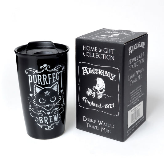 Drinkware PURRFECT BREW TRAVEL MUG