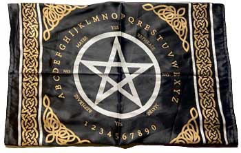 altar cloths:  Pentagram Pendulum/ Ouija altar cloth