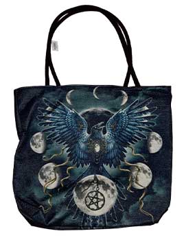 Bags: 17" x 17" Sinister Crow tote bag