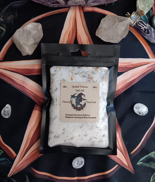 Magick Salts Spiritual Protection Moon-Charged Intention (Cleansing) Ritual Soak by Sister SpellBinder