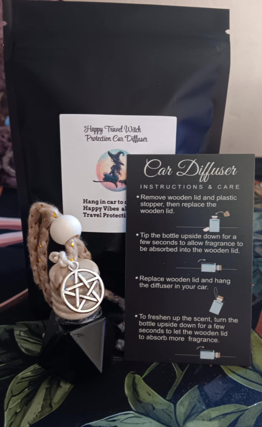 Happy Travel Witch Protection Car Diffuser