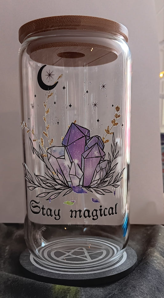 Drinkware Stay Magickal Glass Tumbler