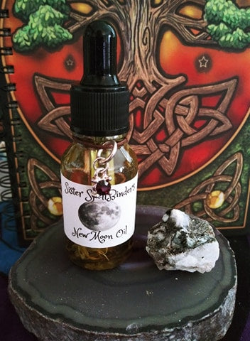Spell Oils Sister SpellBinders New Moon Magick Oil 15ml bottle
