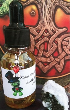 Spell Oils Spell Poppet Oil (Charms Vary)
